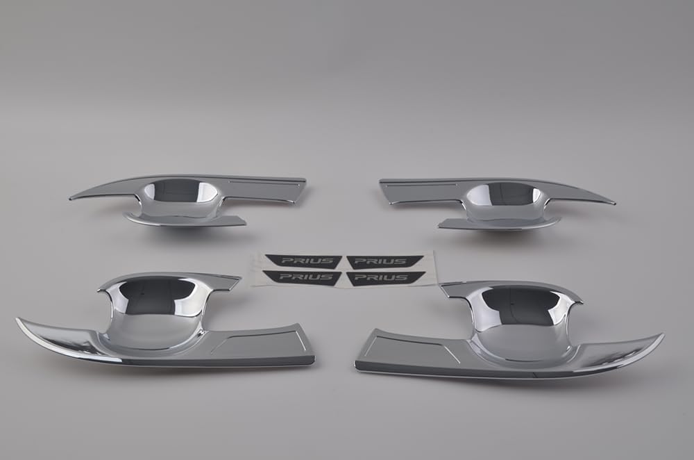 Türgriffabdeckung, Türschalenabdeckung, Seitenzierleiste, Schutzabdeckung, Zierleiste, Custom-Teile, (Silber)