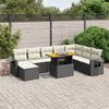 VidaXL Garden Lounge Set with Cushions 9 Pcs, Patio Sofas, Patio Furniture Set, Outdoor Furniture, Black 3275737