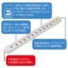 Sanwa Supply Server Rack Outlet Bar, 20A, 3-Pin, Anti-Slip, 10 Outlets, TAP-MR7535