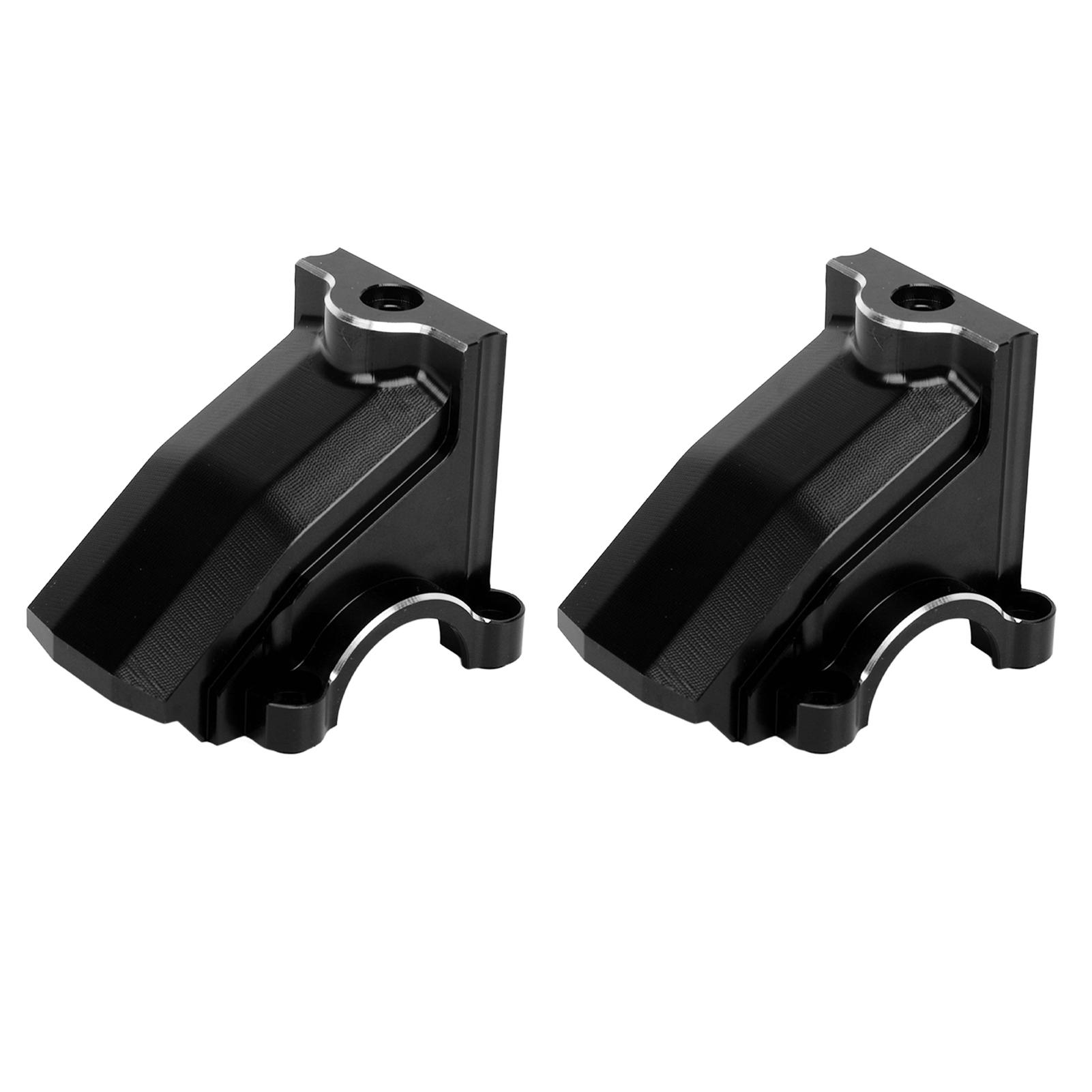 

2pcs RC Car Gearbox Housing Replacement for TRAXXAS 1 5 RC Car Aluminum Alloy Front Rear Universal Differential Cover чорний