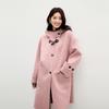 Qiusui Yiren College Style Lamb Wool Toggle Coat
