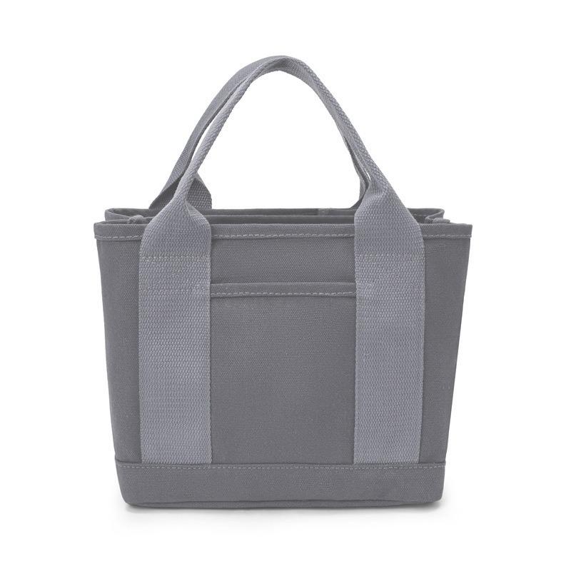 New Women Handheld Bag New Canvas Mini Square Bag Large Capacity Fashion Minimalist Lightweight Multi-Compartment Organizer