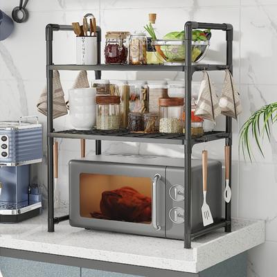 Seasoning Storage Rack Microwave Oven Storage Rack Multi-layer Simple Countertop Organizer Kitchen Accessory Storages Racks