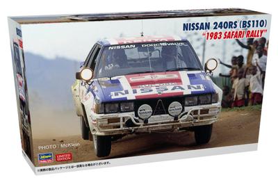 Hasegawa Mierka Nissan 240RS Safari Plastikový modelový set 20792 1/24 (BS110) """Rally 1983"""