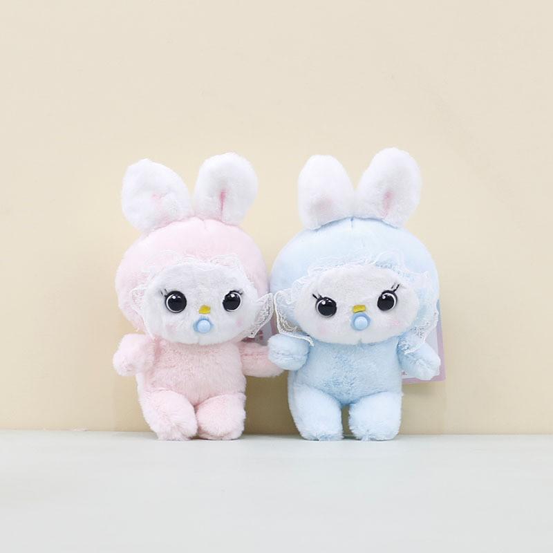 Adorable Plush Baby Rabbit Keychain Soft Toy Cozy Hanging Pendant For Kids