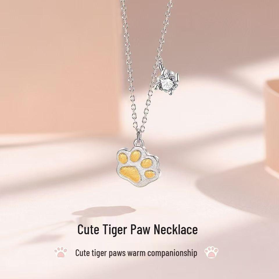 

Женское ожерелье Mingjie Год Тигра: Легкая Роскошь Подвеска на Ключичную Цепочку - Новый Рождественский Подарок 2024 Copper