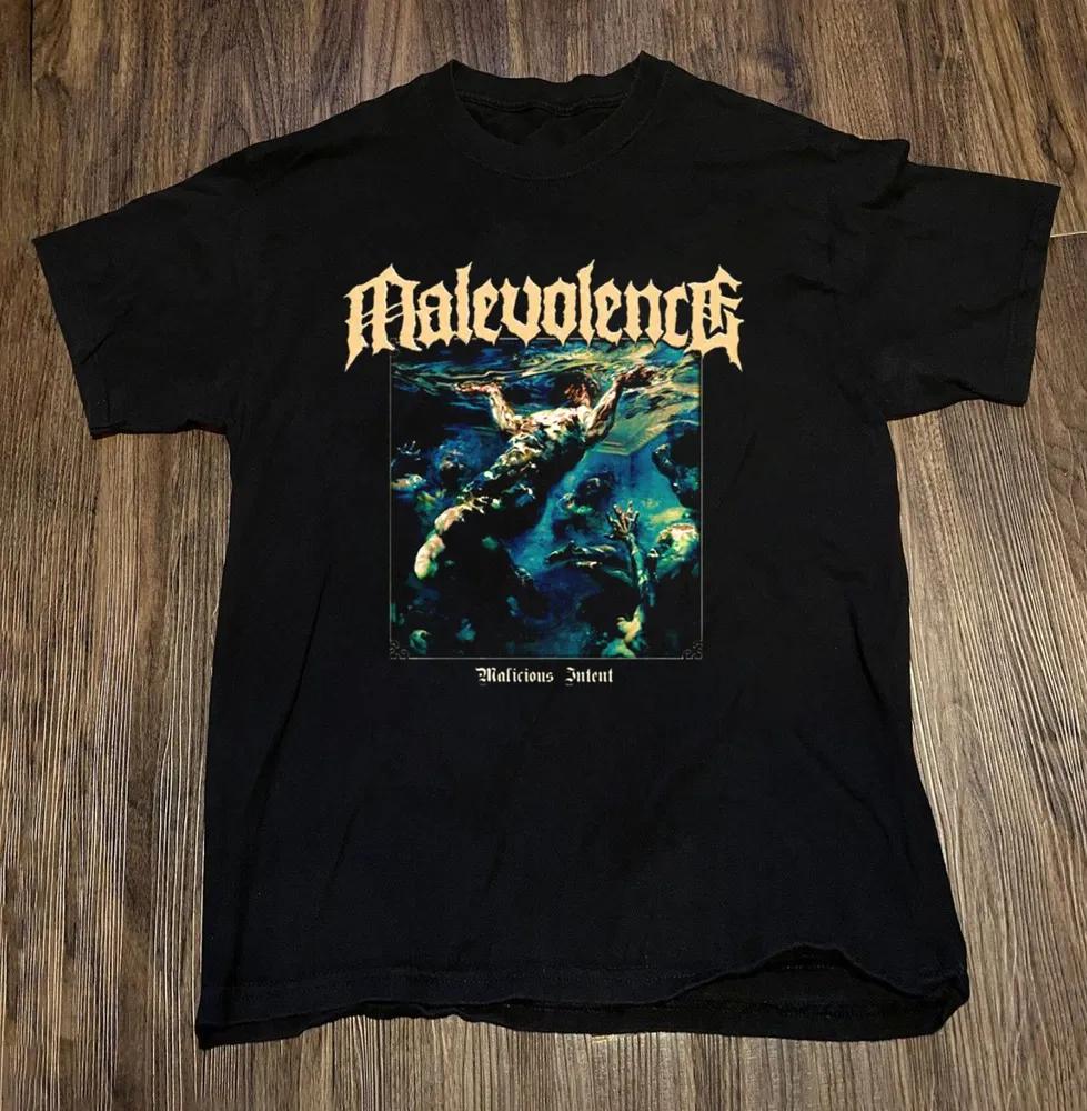 Unisex Short Sleeve Crew Neck Cotton T Shirt Malevolence Band XXXL