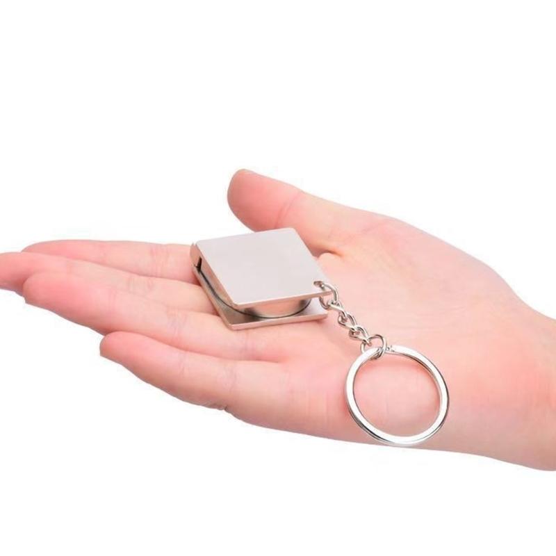 Compacts 130cm Keychain Tape Measure Strong Metal Construction Accurate Scale Measuring Tape For Construction Daily Use