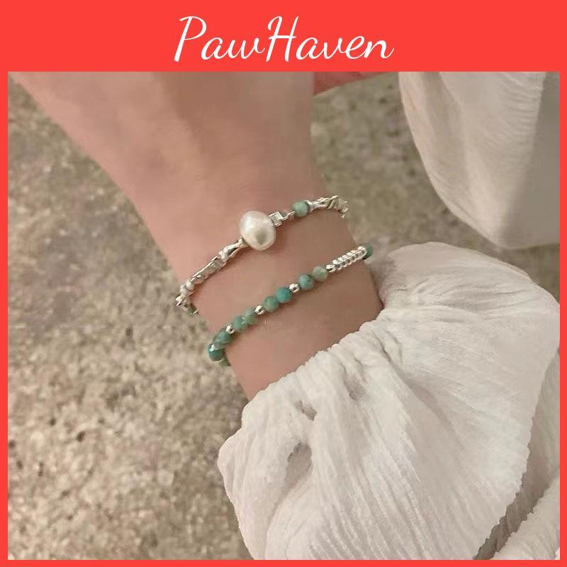 Womens Fashionable Highend Bracelet With Unique Geometric Pearls