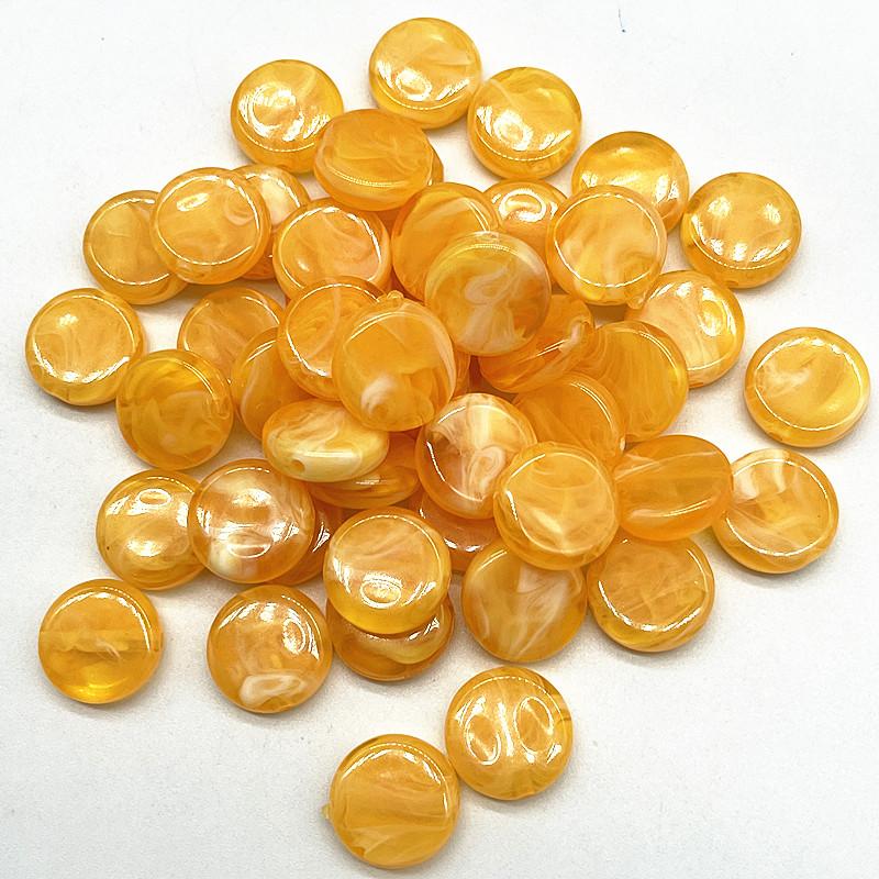 20pcs 15mm Imitation Natural Stone Beads Oval Shape Acrylic Beads for Jewelry Making DIY Handmade Earring Accessories