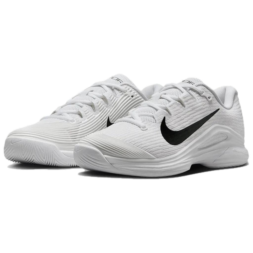 NikeCourt Air Zoom Vapor 12 HC White Black Women Sneakers Summit-White FV5554-100