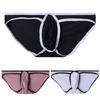 Men Underpants Color Matching Low Waist 3D U Convex Close Fit Modal Stretch