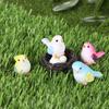 Colorful Miniature Resin Bird Figurines Fairy Garden Decorative Mini Sculpture Micro Landscape Dollhouse Bonsai Landscape Bird