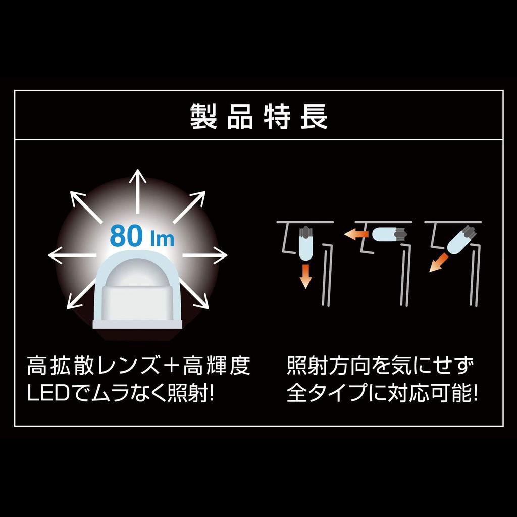 Carmate Car License Lamp LED GIGA T10 6700K (Smart Blue