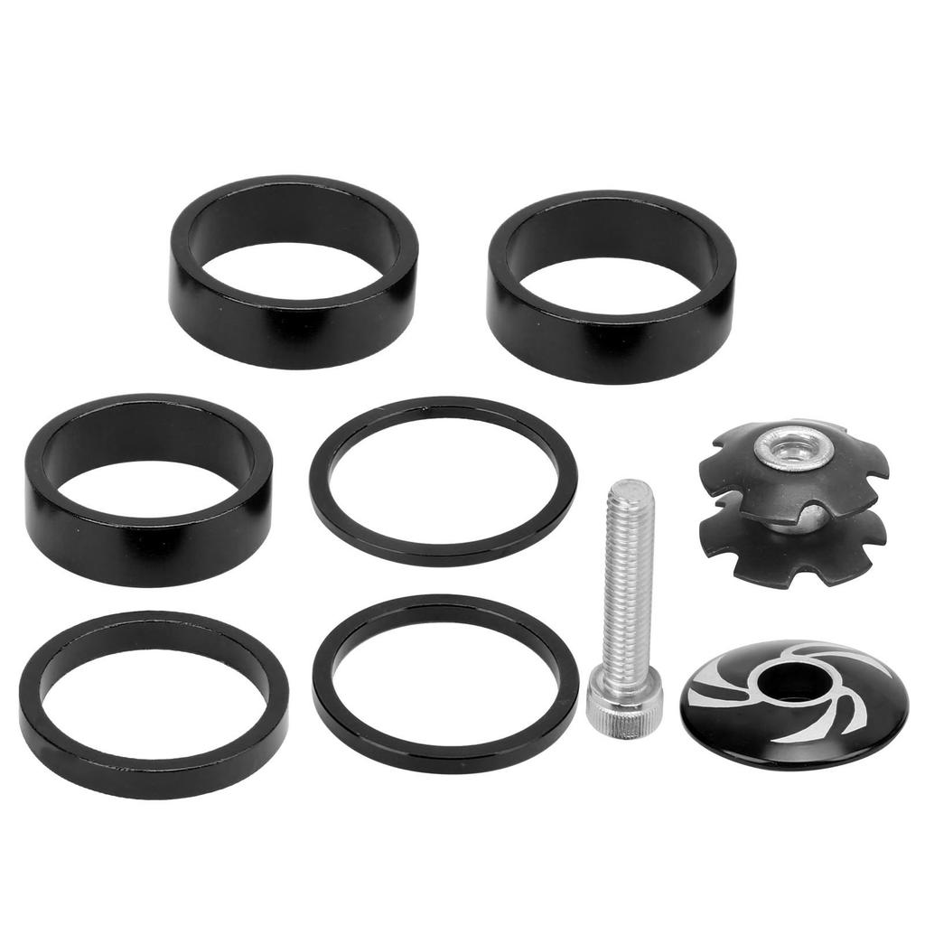 6Pcs Bike Headset Spacer Aluminium Alloy Handlebar Stem Spacers for Mountain Bike