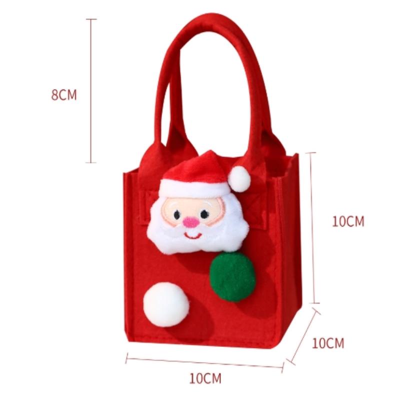 Świąteczna Torba na Prezent Torba na Prezent Torba Płócienna Torba na Wigilię Torba do Ręki Torba Opakowaniowa do Niesienia w Ręku na Cukierki Jabłka