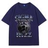 Sigma Rizz Lustiges Meme Muster T-Shirt für Damen 90er Ästhetik Geschenk: Kurzarm Retro Harajuku T-Shirt für Damenstil