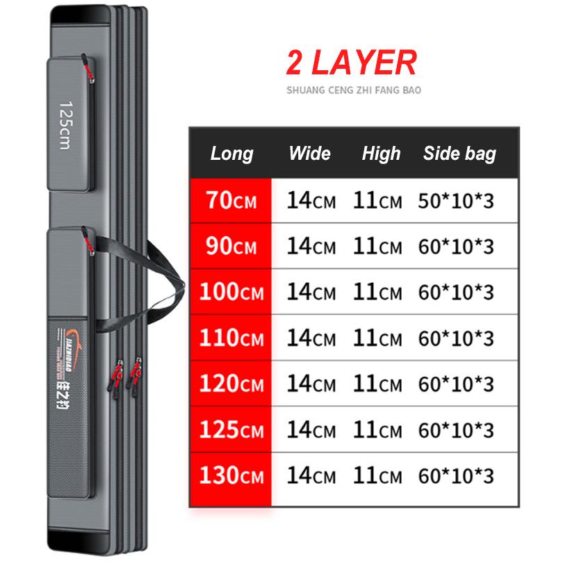 Stahldraht Rand Tragbare Angeln Tasche Mehrzweck Verdicken Wasserdichte Langlebige Fall Angelrute Tasche Angelgerät Tasche X277G