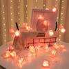 Battery Operated Outdoor Lamp Rose String Light Flower Fairy Light Light String Wedding Decoration