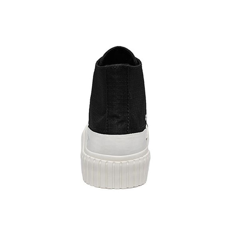 A.Four X Kappa Collaboration High-Top Canvas Shoes Unisex sneakers Black White KPARSVS80C-128