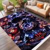 Jujutsu Kaisen Print Rug, Washable Floor Carpet, For Entryway Dorm Laundry Room Office Study, Home Decor Birthday Christmas Gift