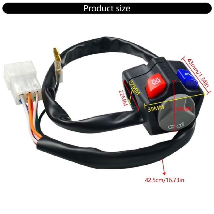 Multifunctional Motorbike Handlebar Switch Suitable for EC250-300 EC250F/350F Lighting Safety Enhanced Riding Experience