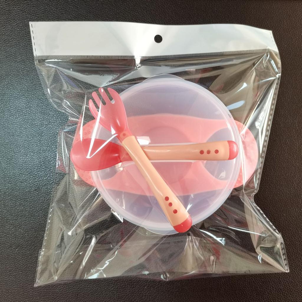 Tableware For Babies Cute Colors Baby Sucker Bowl Plates For Food Children's Tableware Combo Baby Learning Dish With Bowl