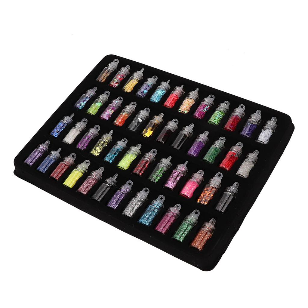 48 bouteilles de poudre de paillettes Flash, outil de fabrication de moules époxy pour décoration de bijoux à faire soi-même