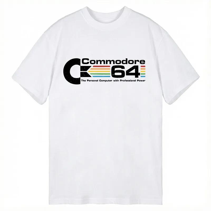 Commodore 64 Printed Cotton Tshirt Summer Unisexs And WoUnisexs New Clothing High Quality Y2K Tshirt Street Wear Asian Size S5XL