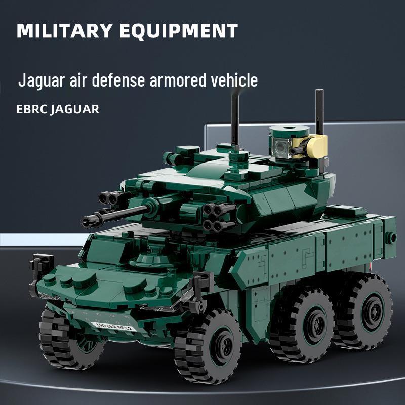 Military Series Tank Armored Vehicle Model Building Blocks for Kids – 61-Piece Toy Set