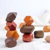 Cross-Border Montessori Wooden Colored Balance Stacking Stones for Early Education