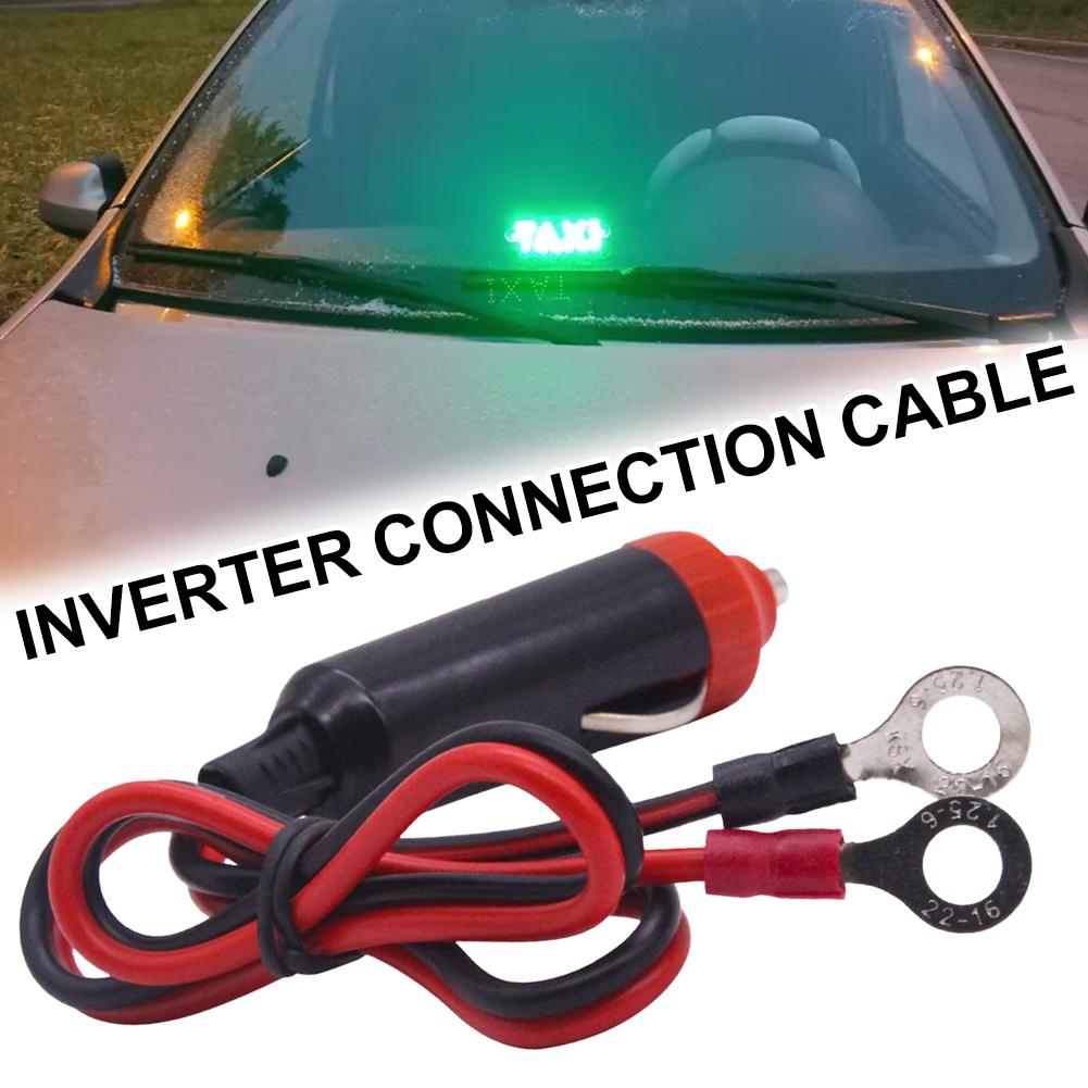 1/2/3/4/5/6/8/10PCS 12V Car Power Supply Inverter Wire Convenient Male Plug Car Cigarette Lighter Plug Cable Socket 50cm Long