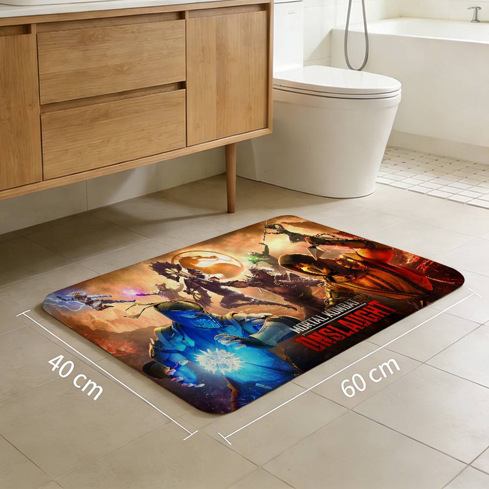 Mortal Kombat Video Game Room Mats Retro Multiple Choice Living Room Kitchen Rug Non-Slip Welcome Rug