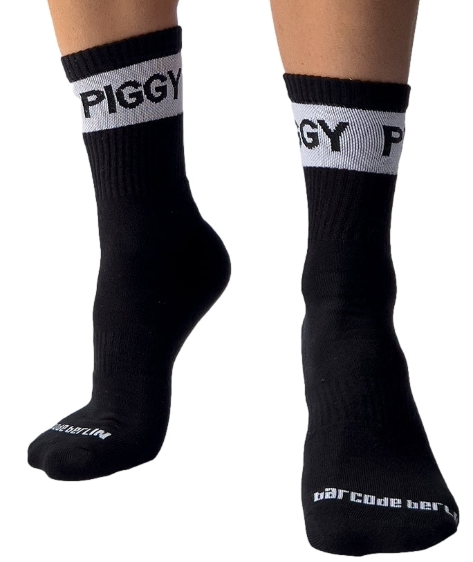 Chaussettes Fetish Piggy Noires - Barcode Berlin - CHAUSSETTES