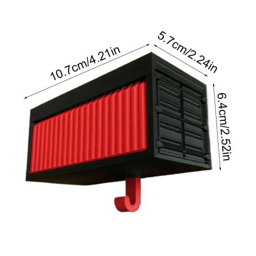 Car Garage Key Holder, Decorative 3D Entry Wall Mounted Key Storage Box Hook, Fun Entryway Hanger for Entryway Mudroom RV Hallway Porch Apartment, Ope