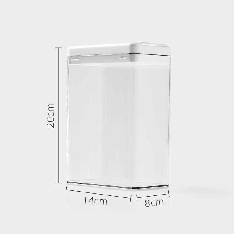 Dilona Transparent Food Storage Jars - 3 Pack