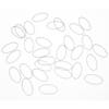 DIY Open Bezels Hollow Frame Pendant Resin Craft Bezels Jewelry Making Supplies AccessoryOval Shape 30pcs L