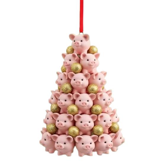 Stacking Animal Pendant Animal Christmas Tree Pendant 2D Acrylic Hanging Decoration for Xmas Tree Backpack Keychain Car