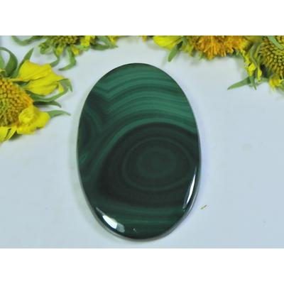 AA++ 77 ct. Přírodní zelený malachit oválný kabošon volný drahokam 27X43X04 MM D-52