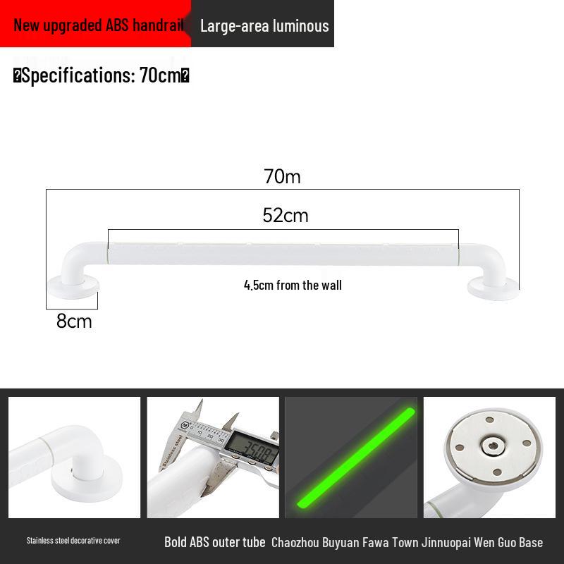 Stainless Steel Bathroom Handrail for Disabled, Elderly, and Pregnant Women