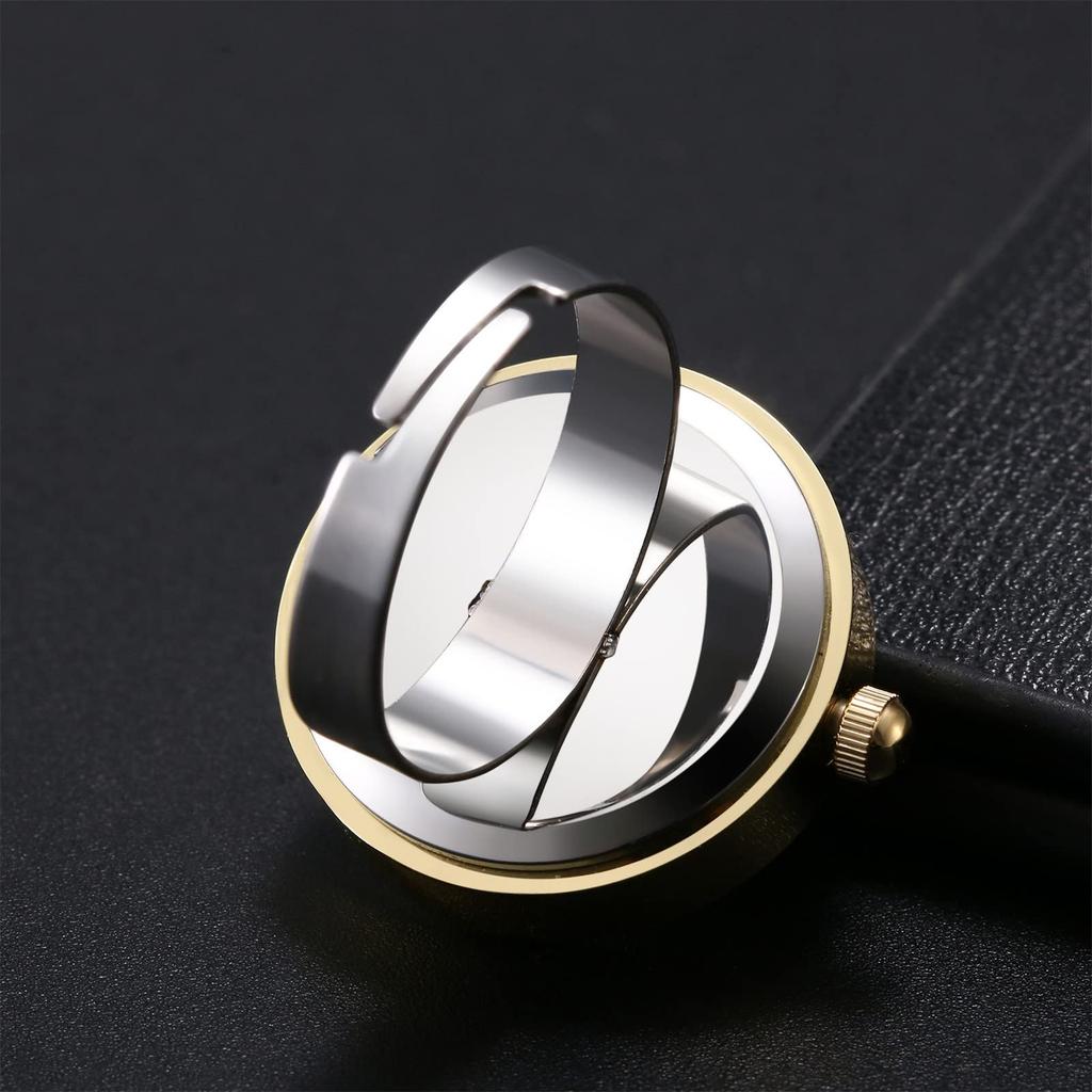 Ring Watch, Women's, Free Size, 3ATM Waterproof, Roman Analog, Fashion Accessory, Gold