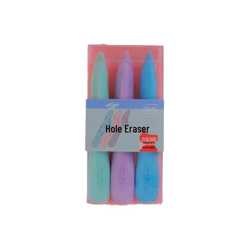 Cartoon Double-Ended Pen-Shaped Eraser for Students
