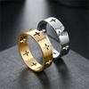 Minimalist Unisex Cross Ring: Trendy European & American Couple's Jewelry