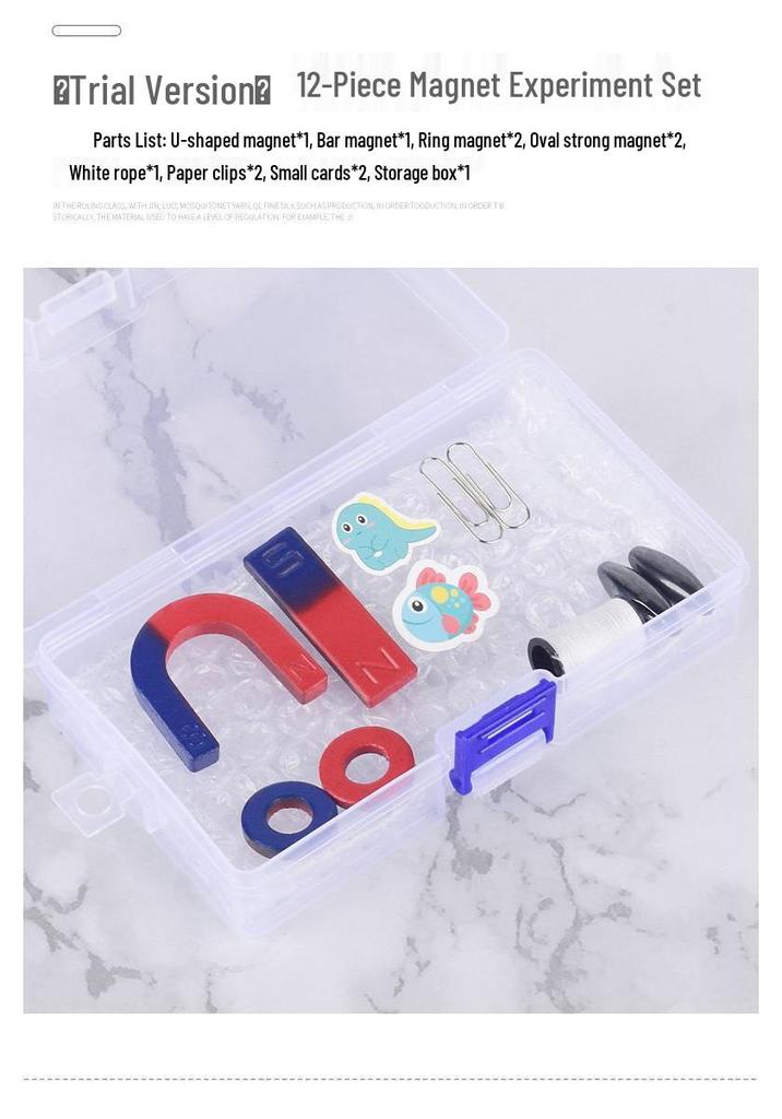 Magnetic Science Kit for Kids: DIY Experiments & Physics Demonstration