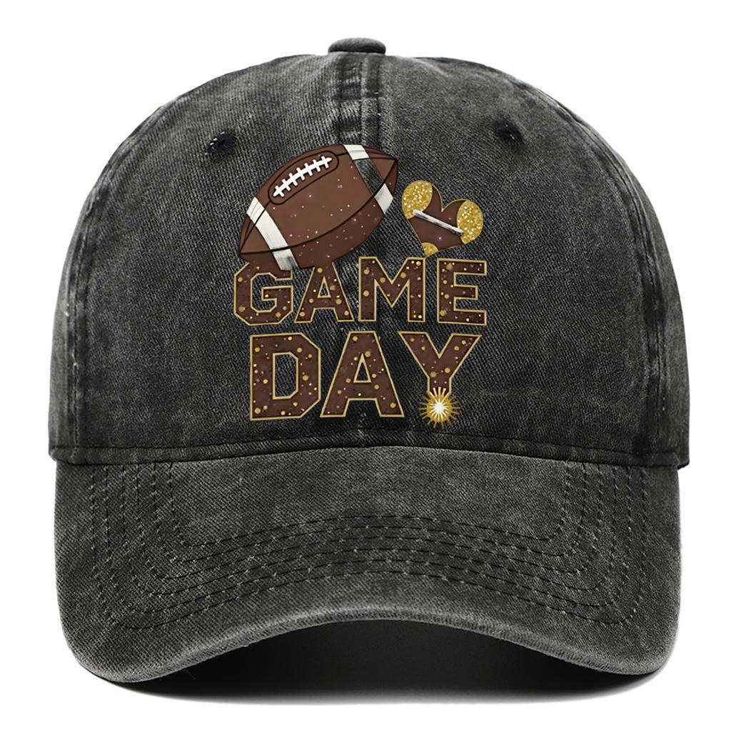 Men's and women's rugby printed baseball caps, outdoor sun protection hats suitable for daily wear and sports leisure,adjustable
