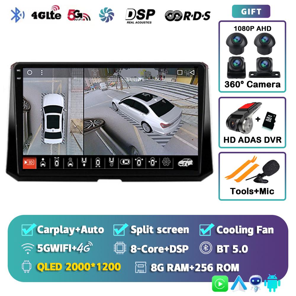 Android14 Multimedia Video Player For Toyota Corolla 12 2019 2020 2021 2022 wireless Carplay Stereo Carplay 4G WIFI GPS 2Din DSP