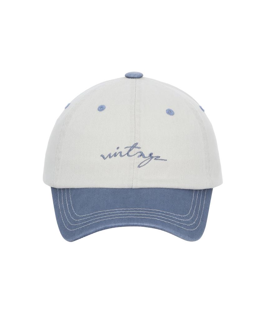 Padeu Washed Ball Cap Cream/Blue