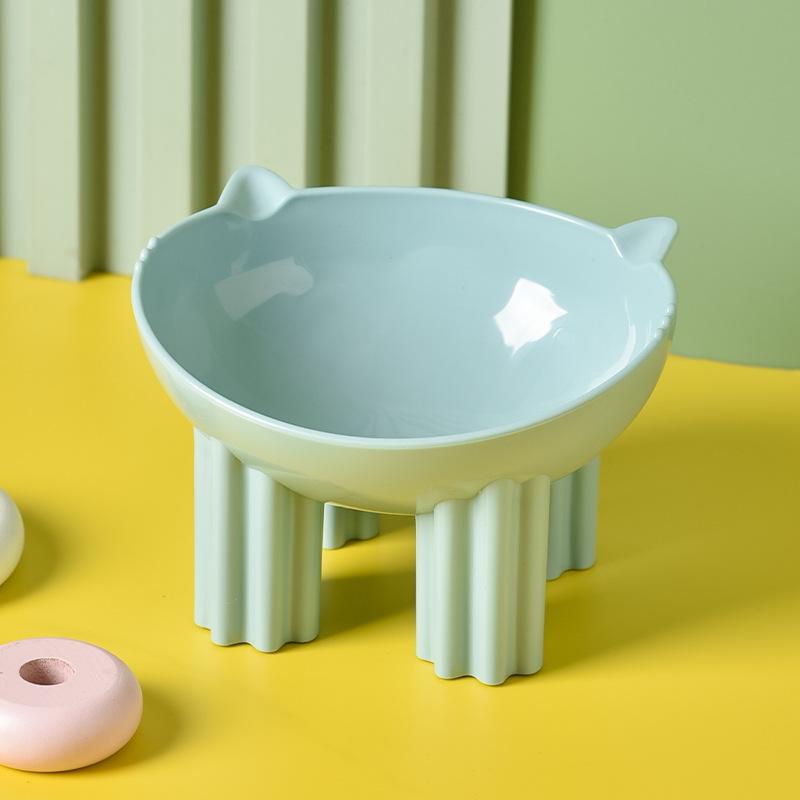 

Миска для кошек Высокая миска с защитой шеи Миска для кошек Противоскользящая противоударная Миска для собак Миска для корма для кошек с рисунком из мультфильма Миска для корма для собак 14.5*12.2*9cmcm