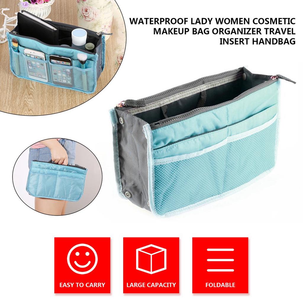 Buy Waterproof Lady Women Cosmetic Makeup Bag Organizer Travel Insert