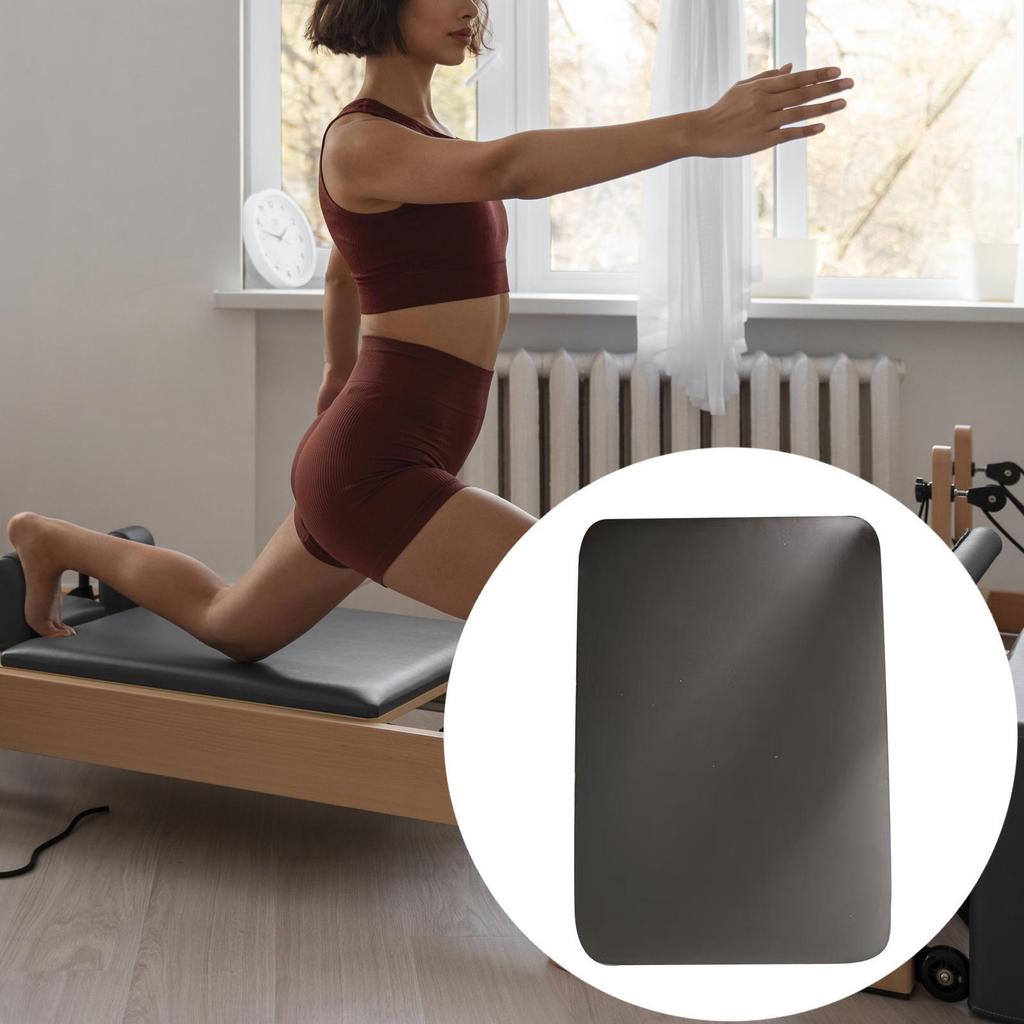 Pilates Reformer Headrest Pillow Wood PU Leather Sponge Non Slip Compact Yoga Pilates Accessories for Beginners